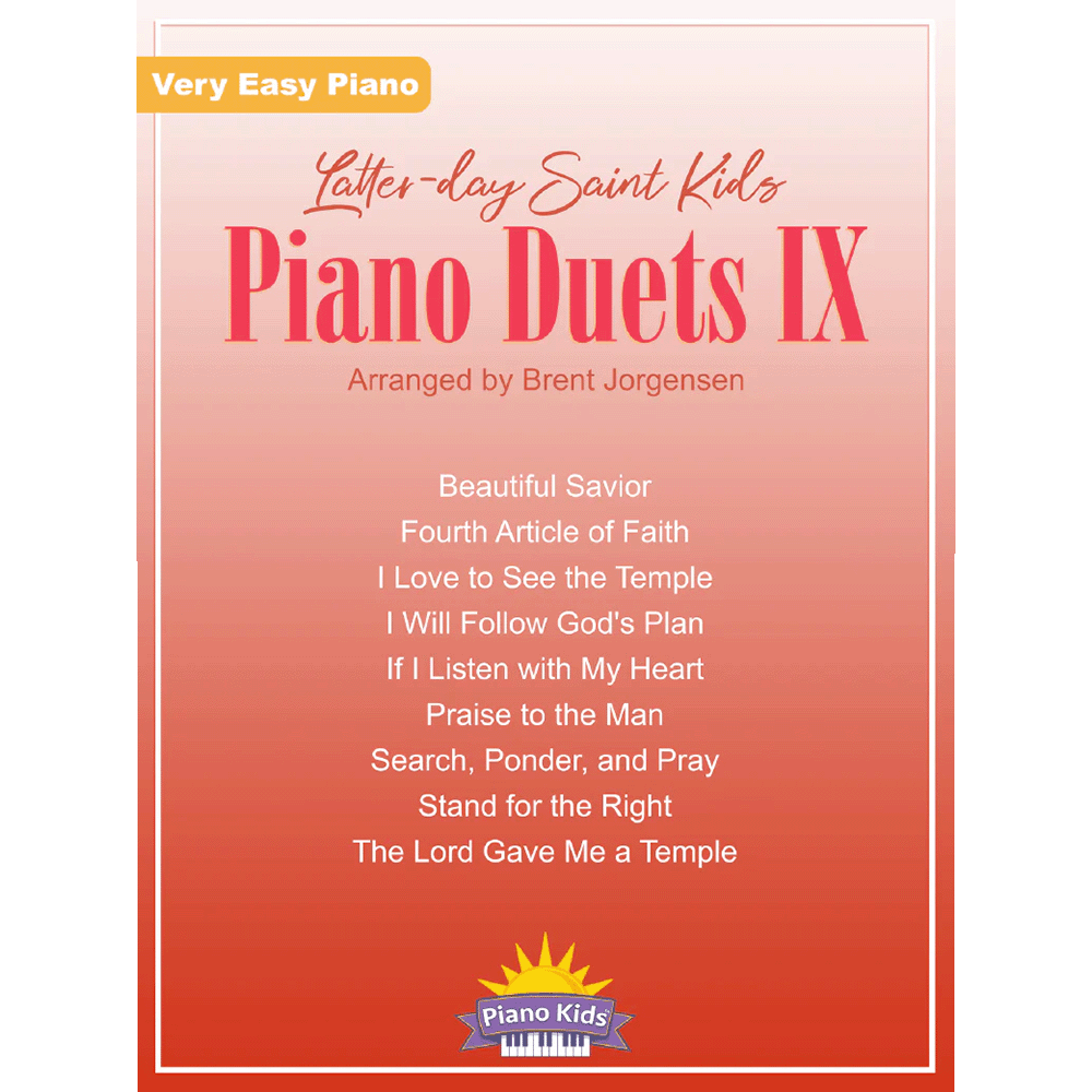 Latter-day Saint Kids Piano Duets Vol 9