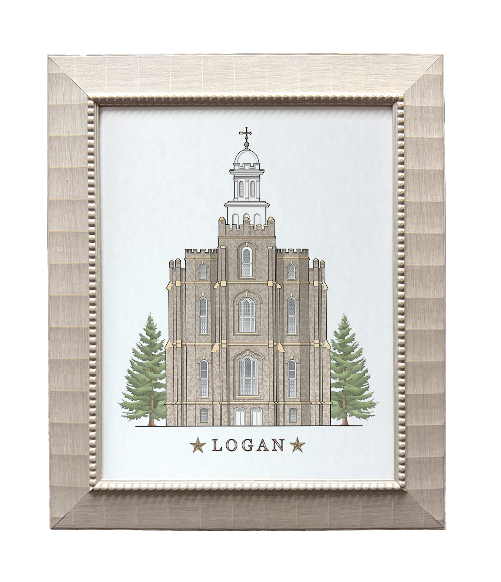 Logan Utah Temple (15x18 Framed Paper Print)
