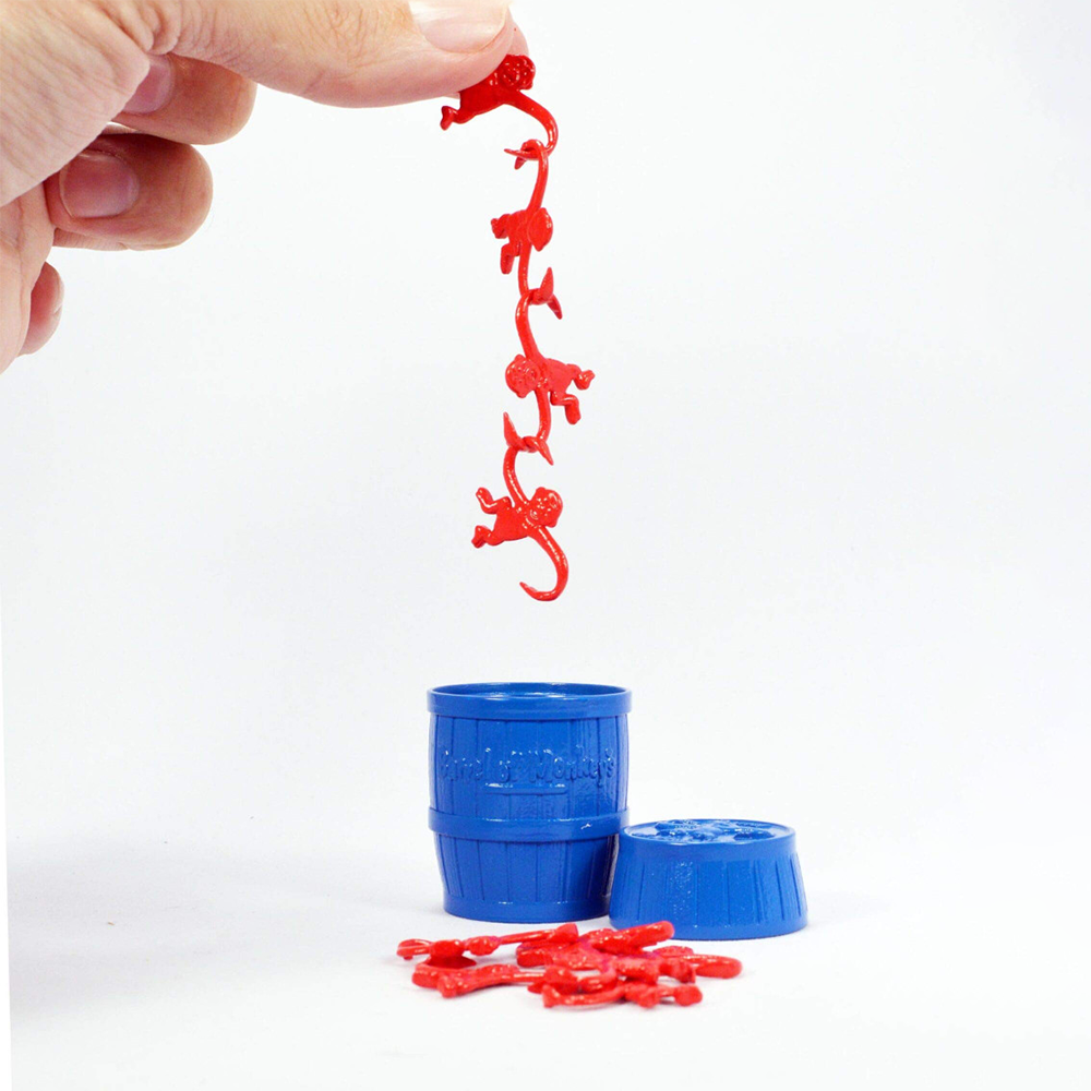 'World's Smallest' Barrel of Monkeys Game, , large
