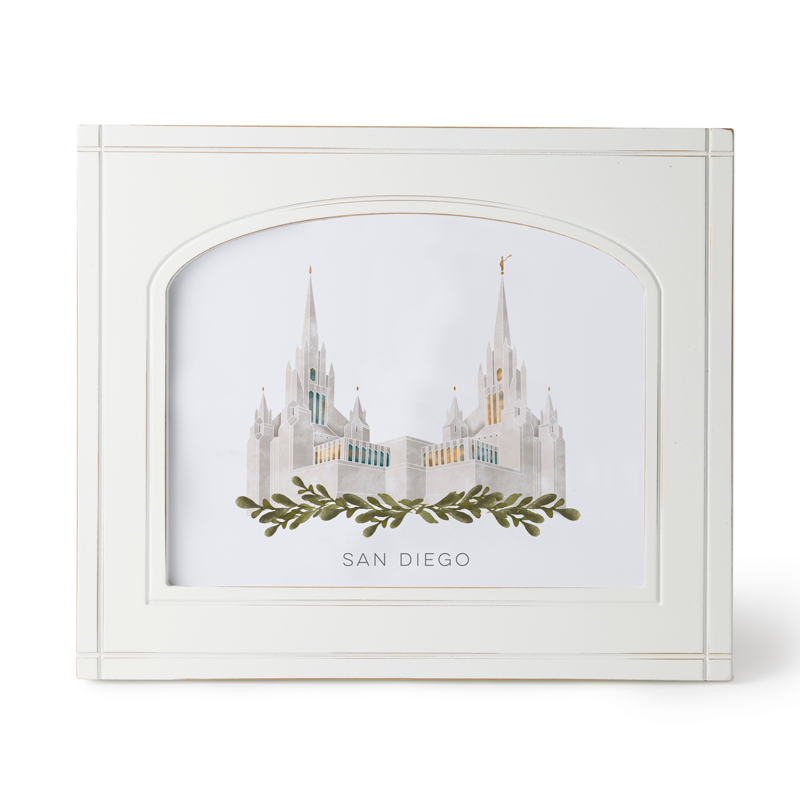 San Diego California Temple (11x13 Framed Art)
