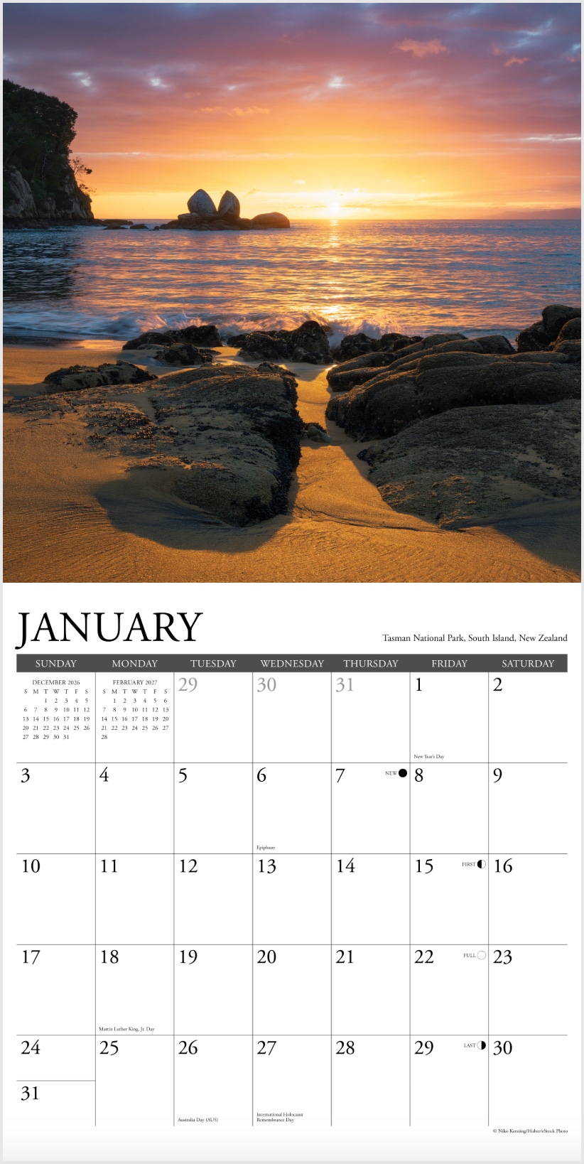 2027 Sunrise Sunset Wall Calendar, , large