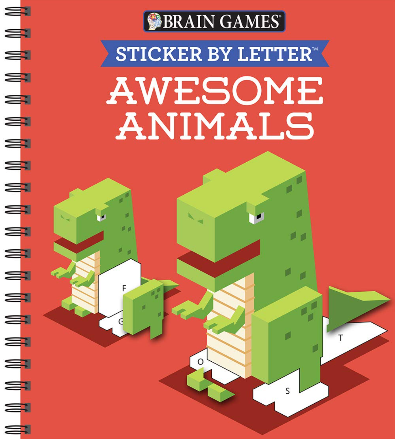 Brain Games Sticker by Letter Awesome Animals