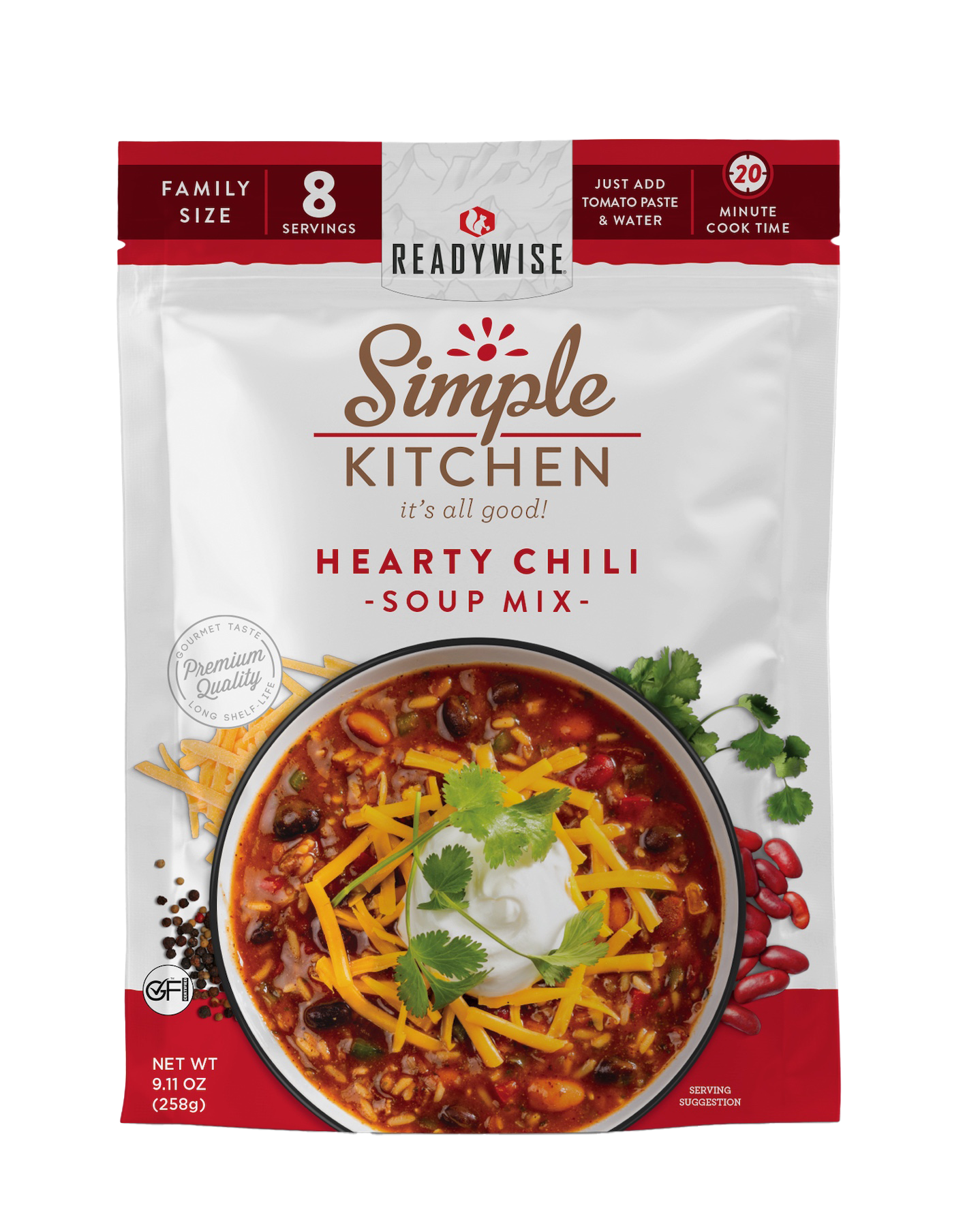 Simple Kitchen Hearty Chili Soup Mix Single Pouch