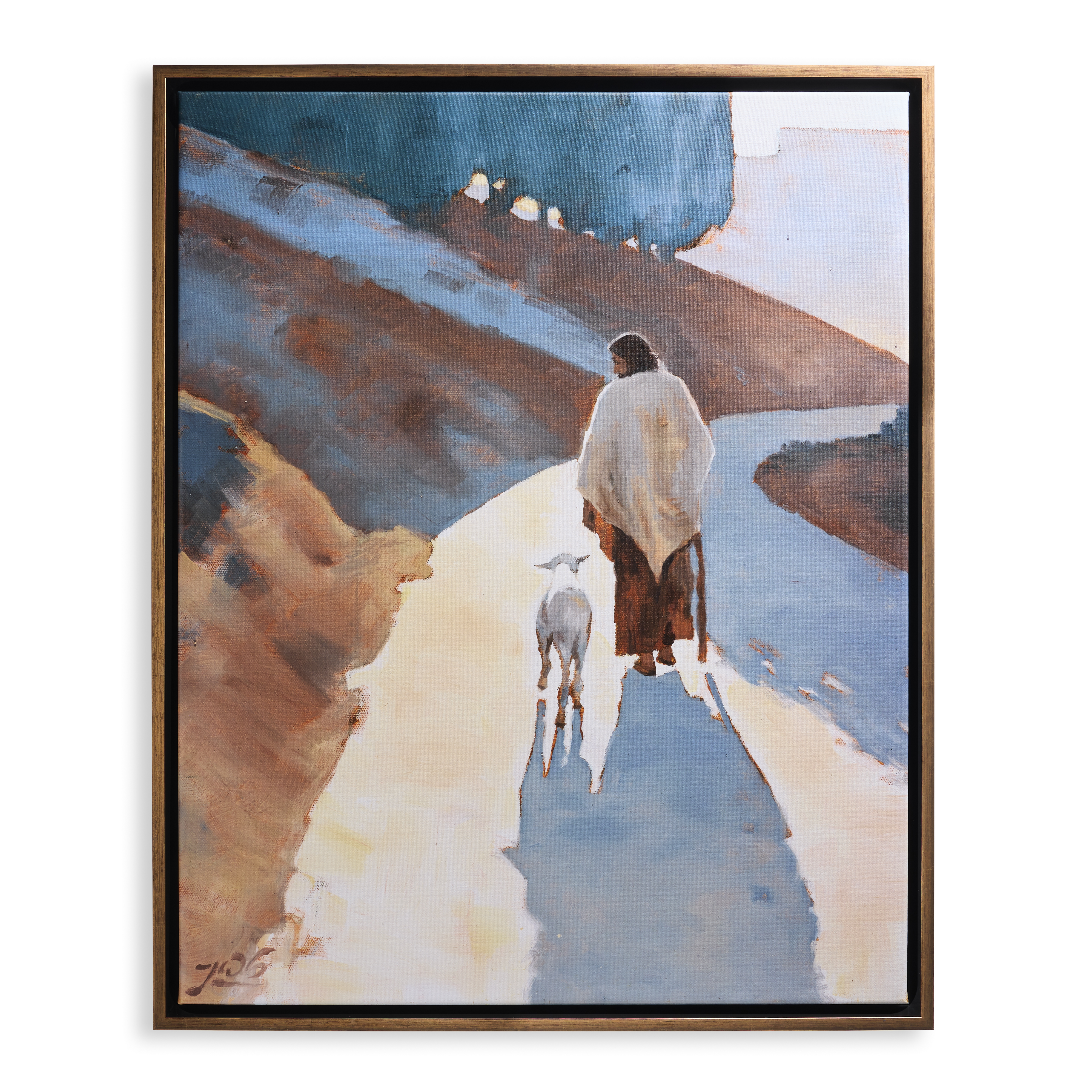 With Me In the Way (26x21 Framed Canvas Print)