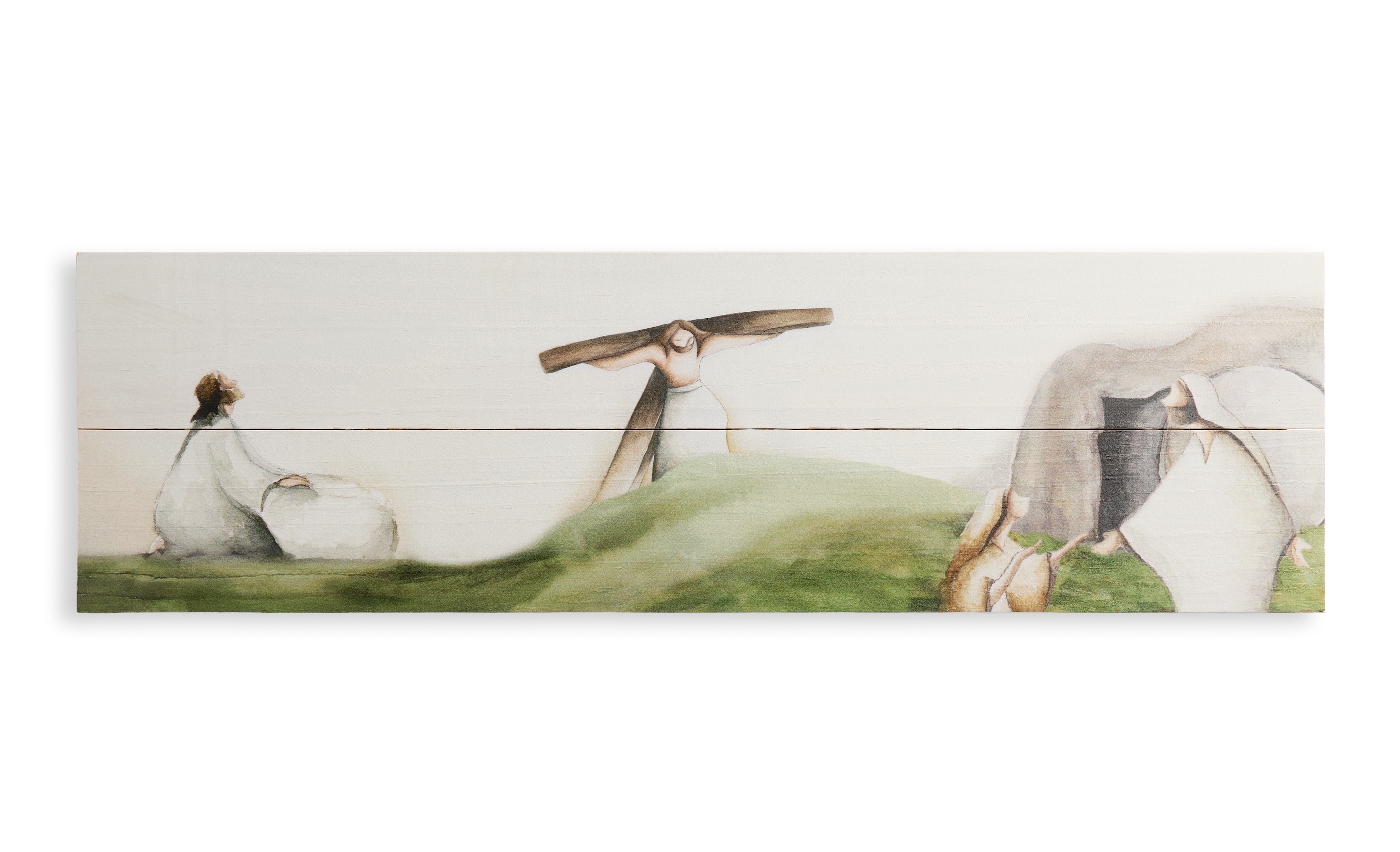 Triumph Over the Tomb (7x24 Pallet Board Print)