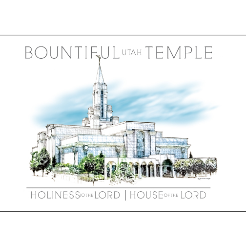 Bountiful Temple Watercolor 5x7 Print