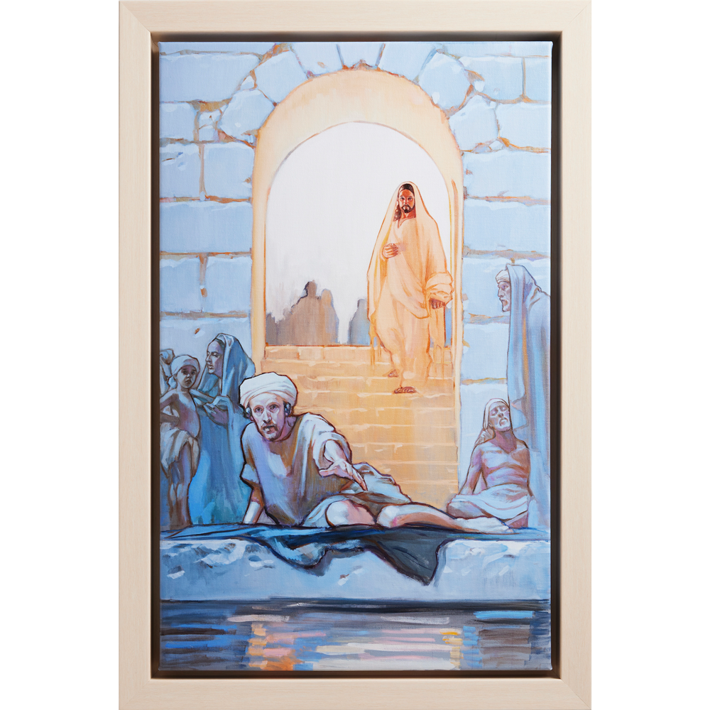 Living Waters (24x17 Framed Canvas Print)