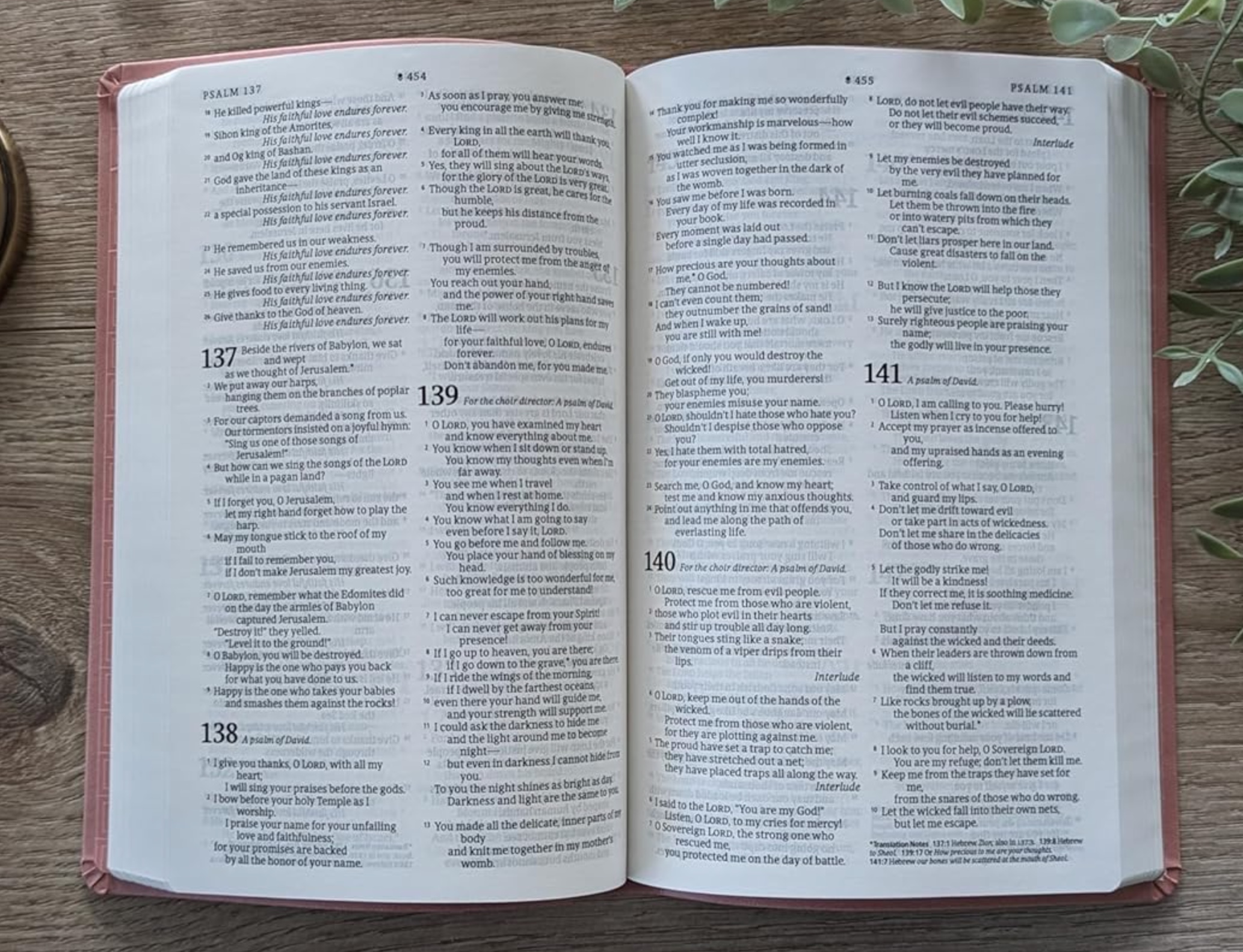 NLT Premium Value Thinline Holy Bible, Faux Leather, Dusty Pink Vines, , large image number 2