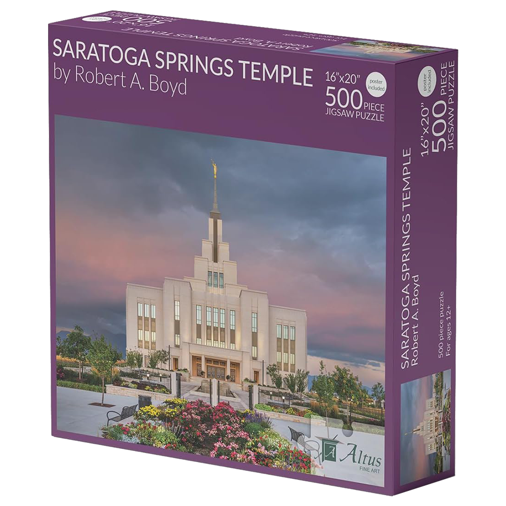 Saratoga Springs Utah Temple 500 Piece Puzzle, , large