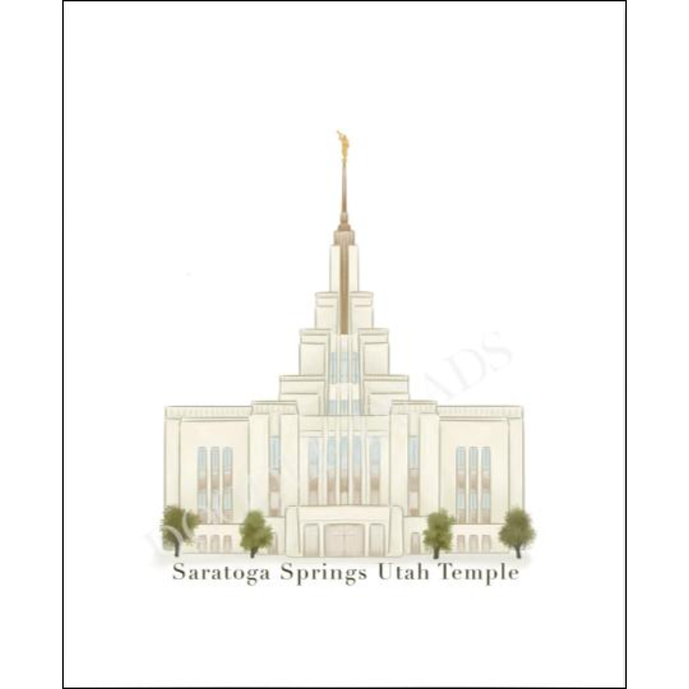 Saratoga Springs Temple - 5x7 Print