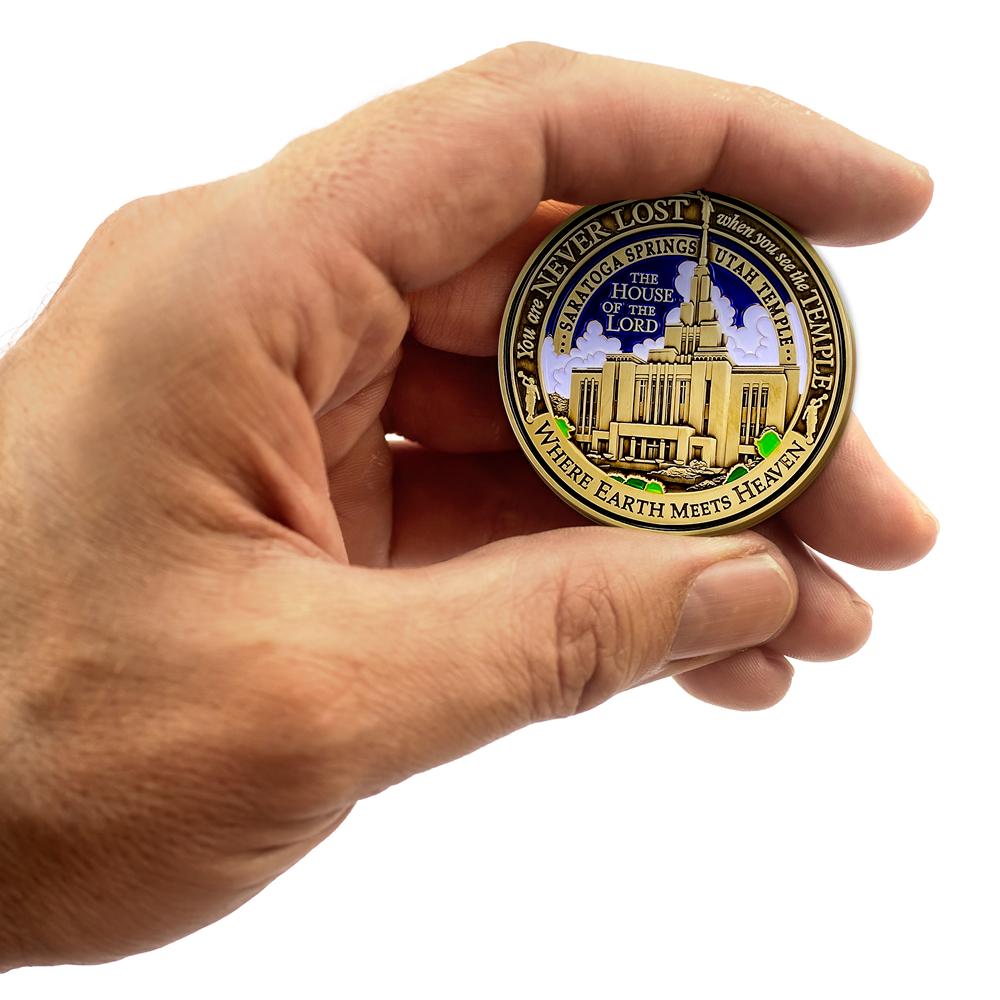 Saratoga Springs Utah Temple Medallion Coin, , large image number 5