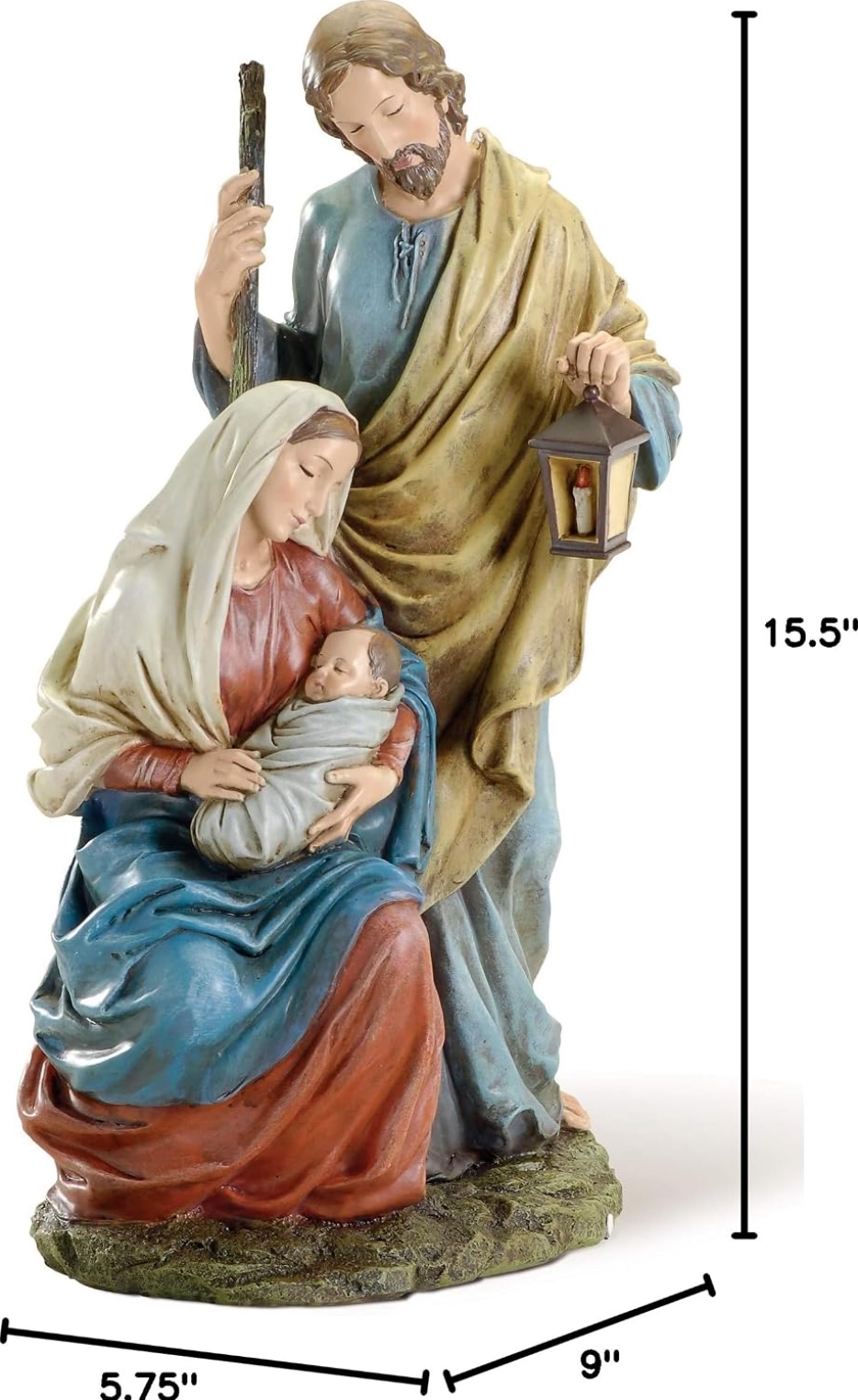 Nativity Holy Family Resin Figurine, , large