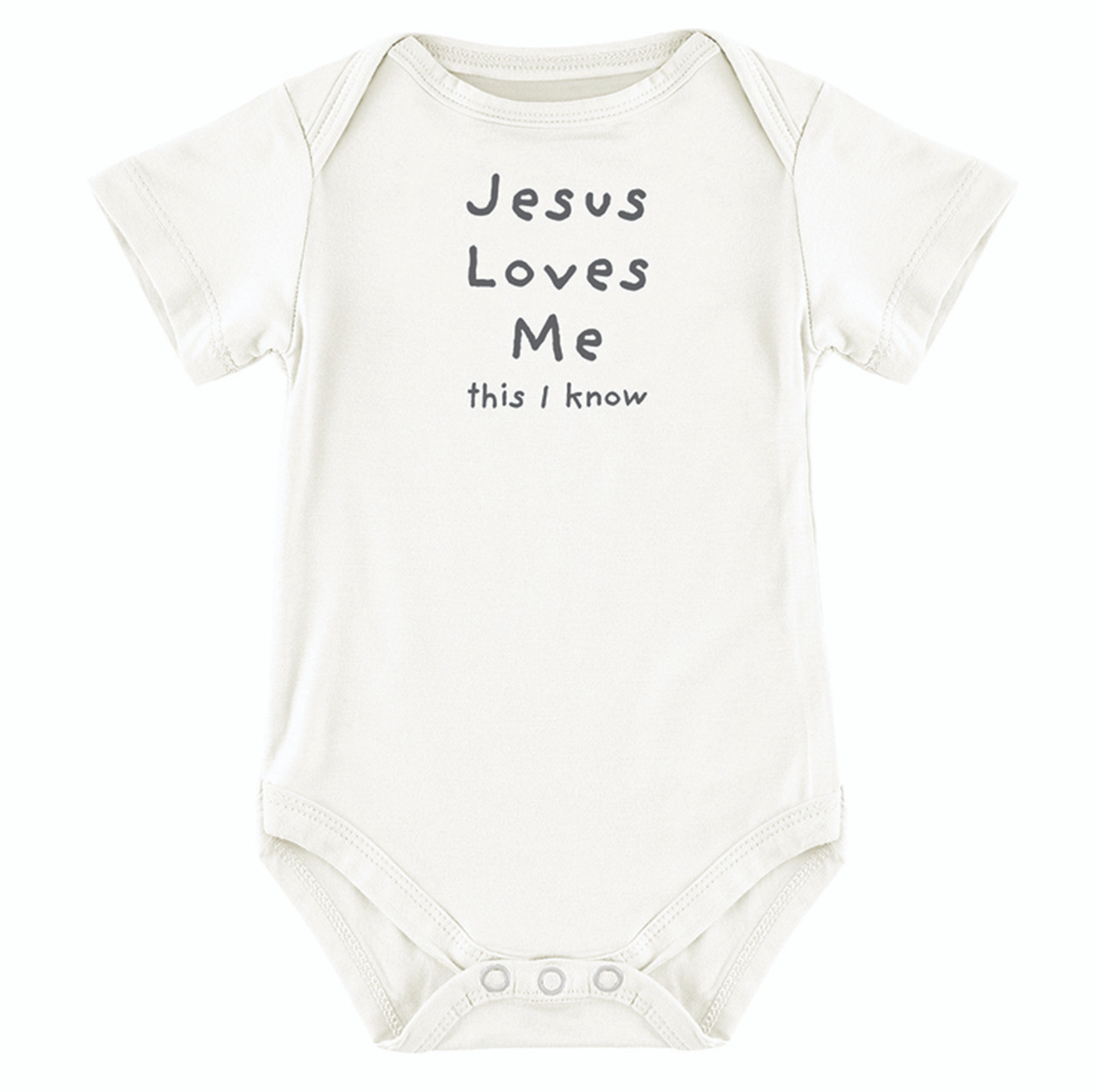 Jesus Loves Me Snapshirt (0-3 Months)