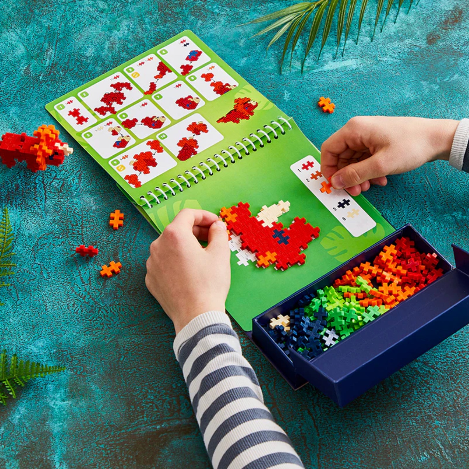 Plus Plus Dinosaurs Puzzle by Number Activity Pad, , large