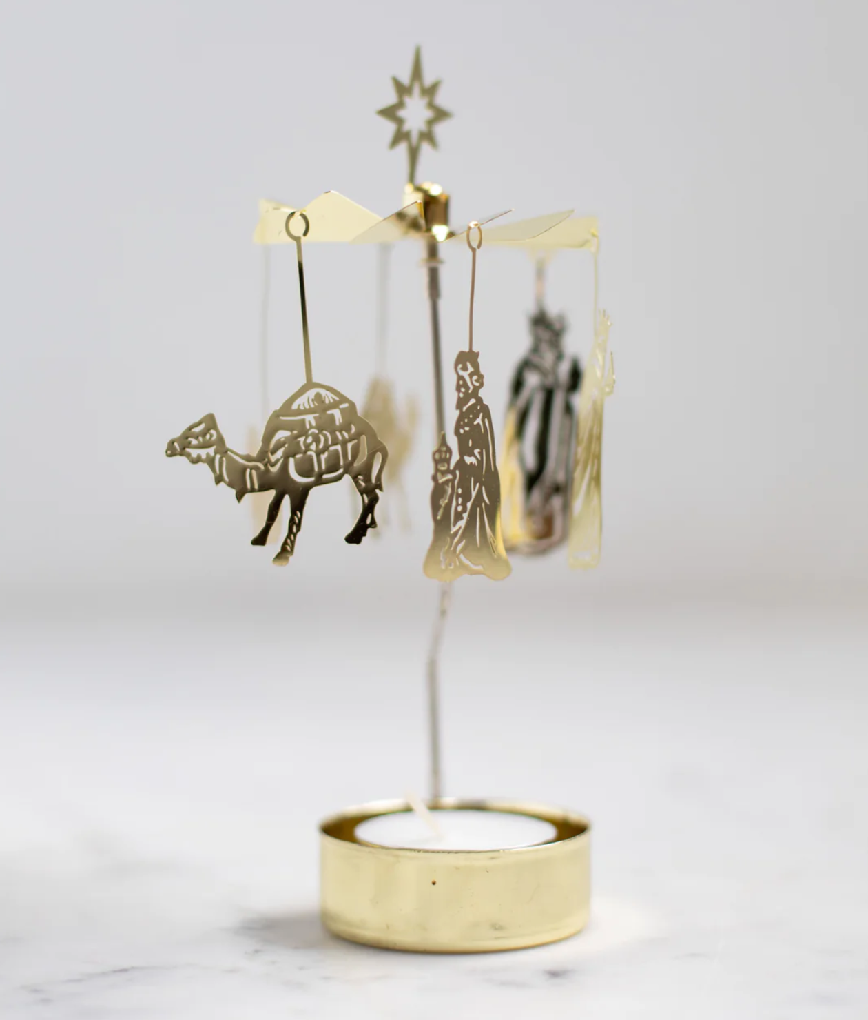 Three Kings Swedish Anglaspel Metal Nativity, , large