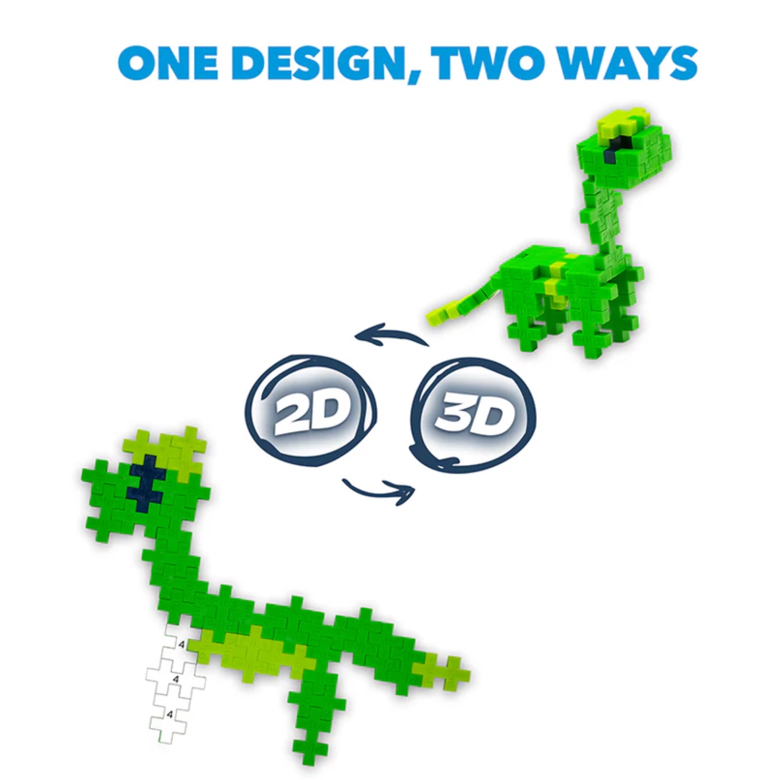 Plus Plus Dinosaurs Puzzle by Number Activity Pad, , large image number 2