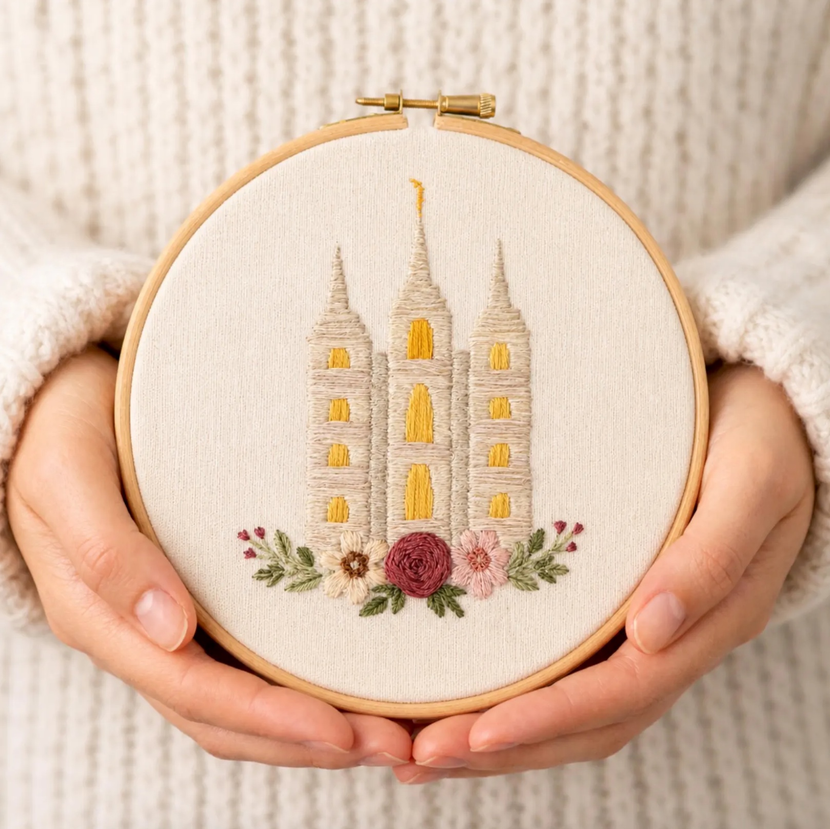 Salt Lake Temple Embroidery Kit, , large image number 2