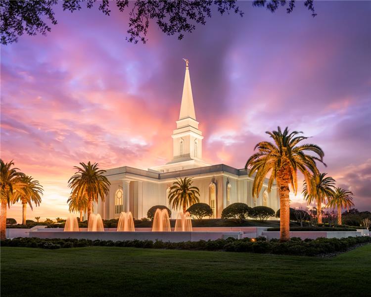 Orlando Temple Sunset Print