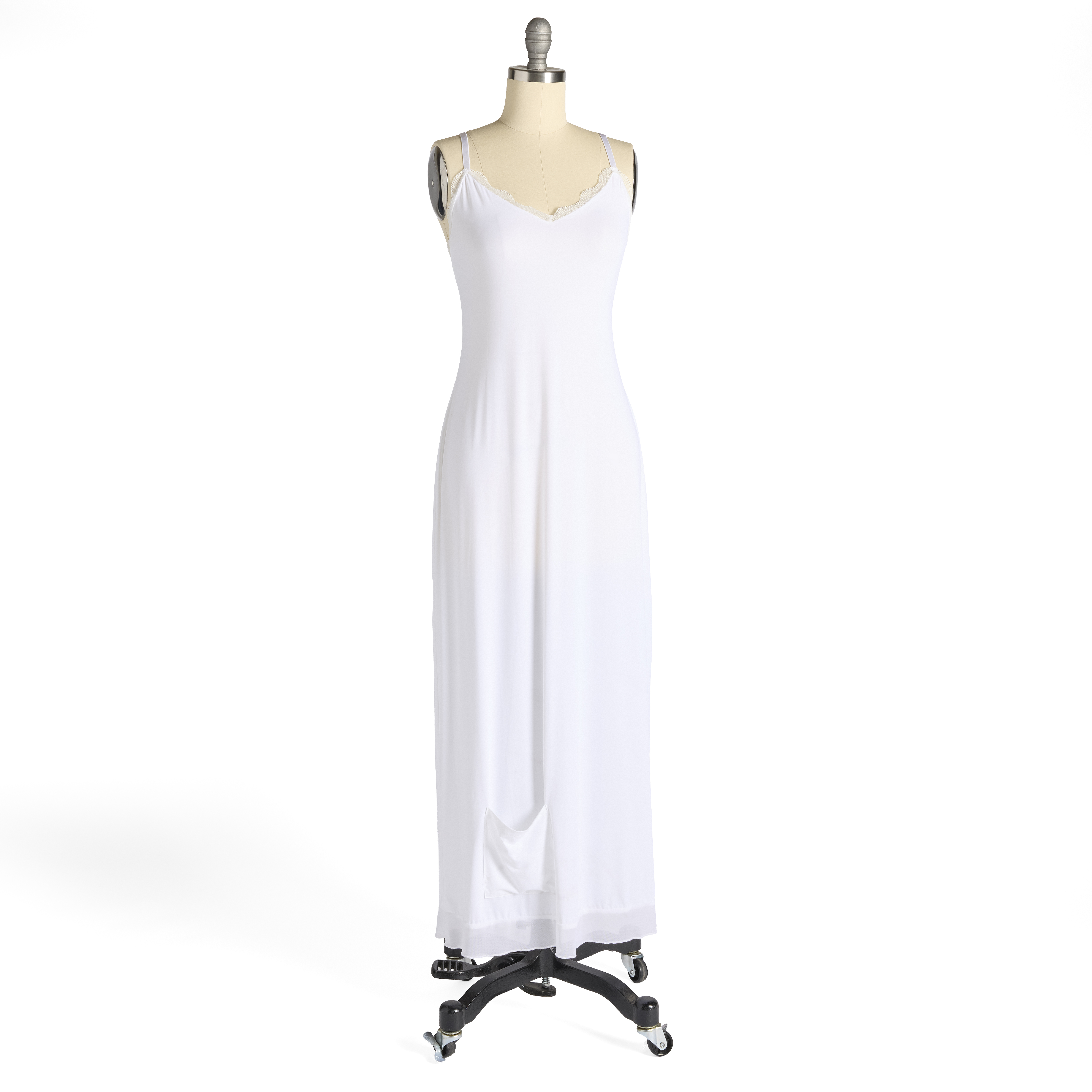 Lace Trim Temple Dress Full Slip 