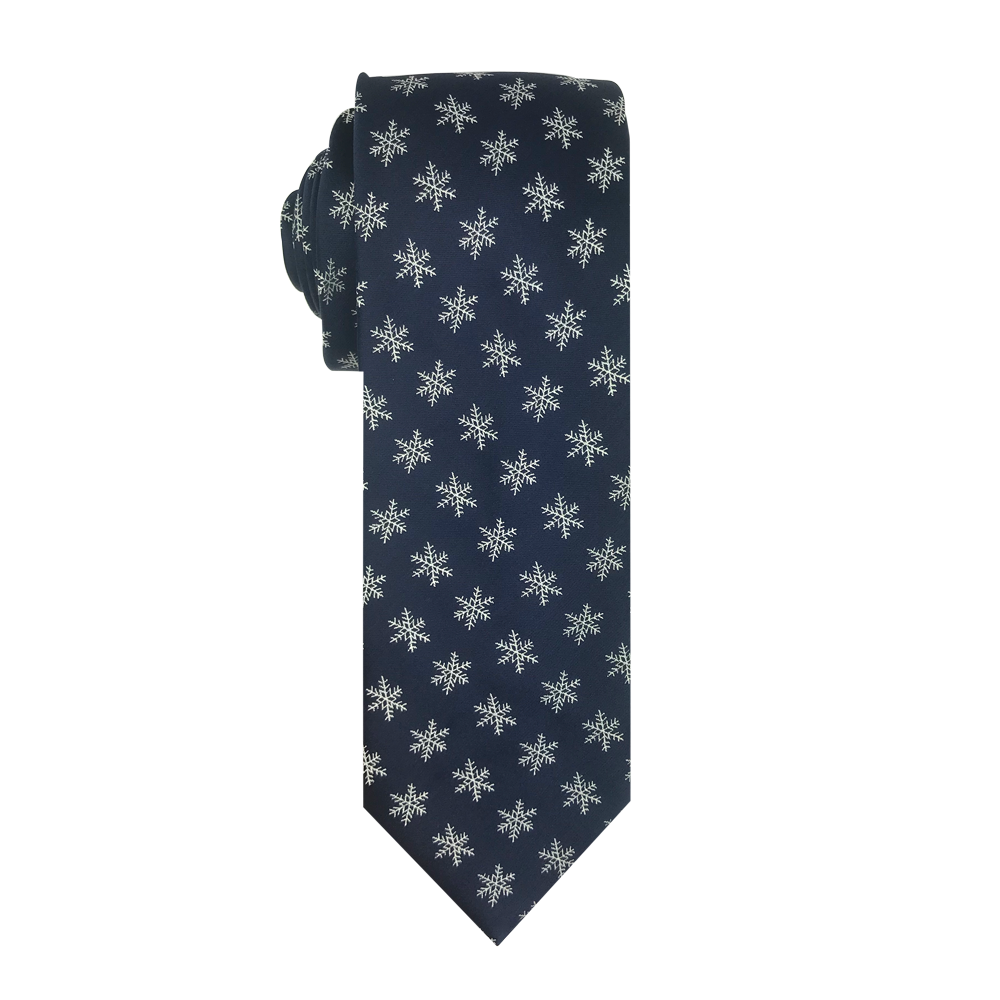 Snowflakes Polyester Necktie