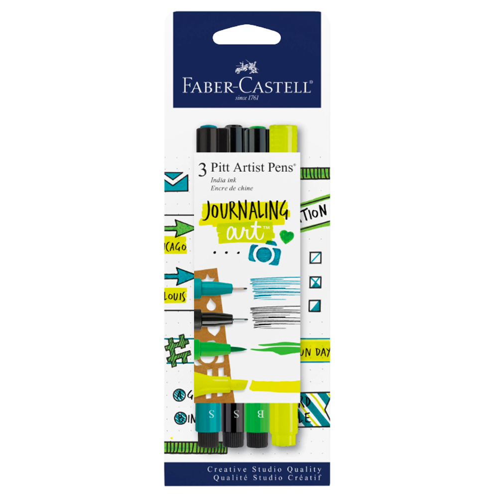 Blue/Yellow Journaling Pen Set, , large image number 0