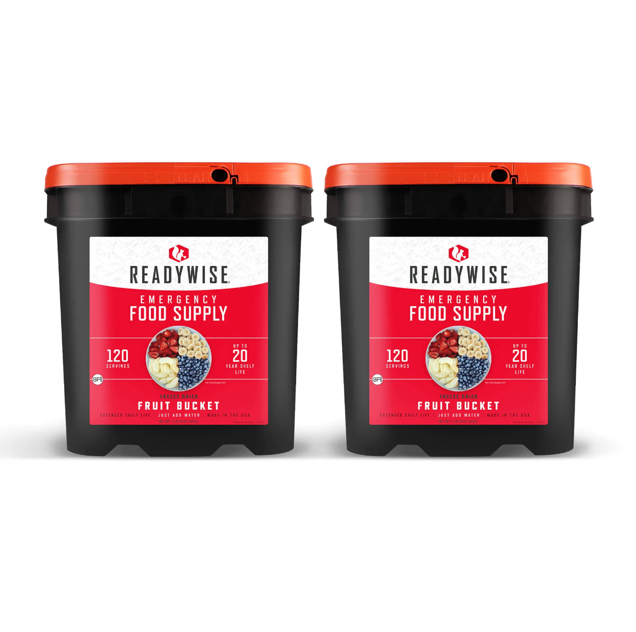 240 Serving Freeze Dried Fruit Bucket (2x120 serving buckets)