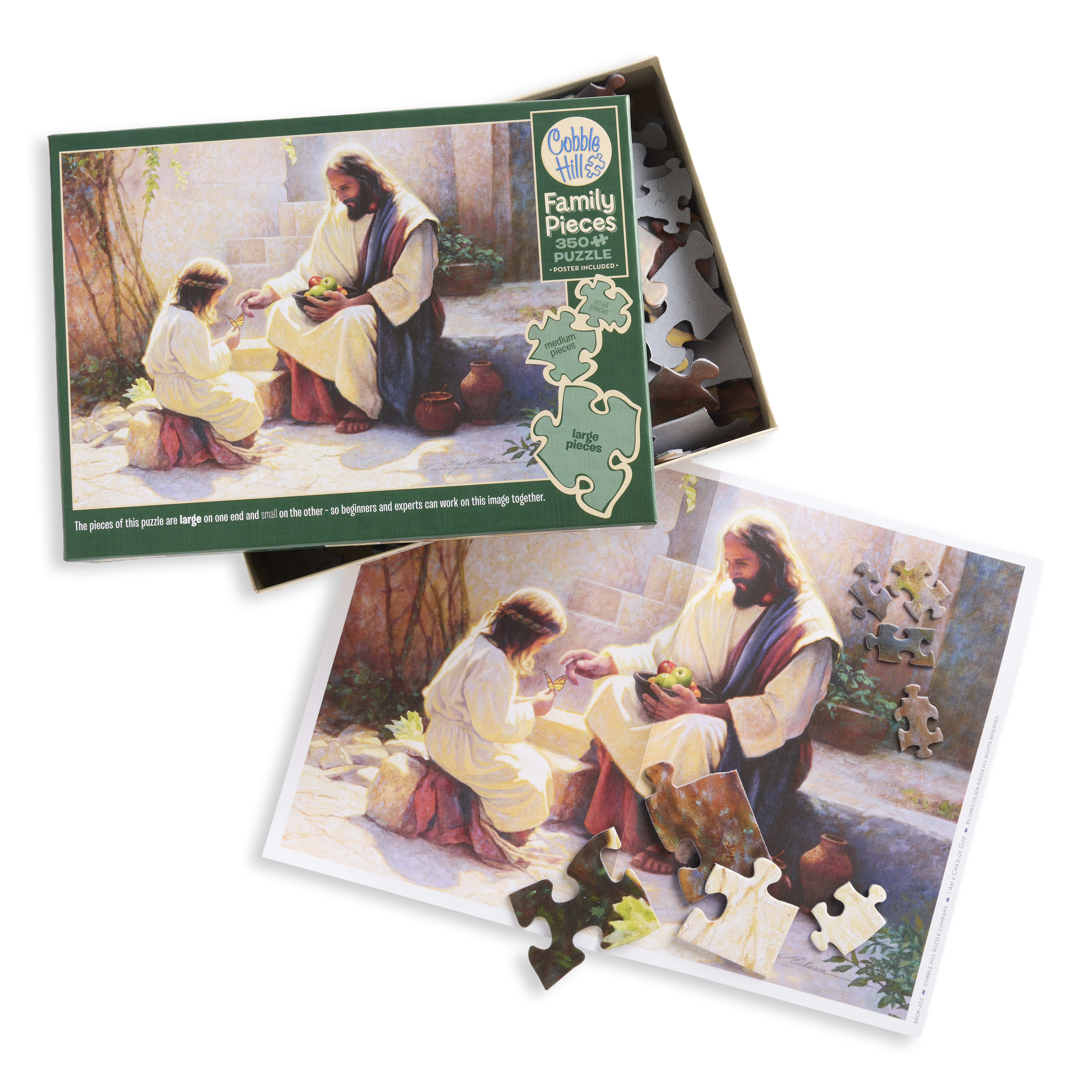 I Am a Child of God 350 Piece Family Puzzle, , large