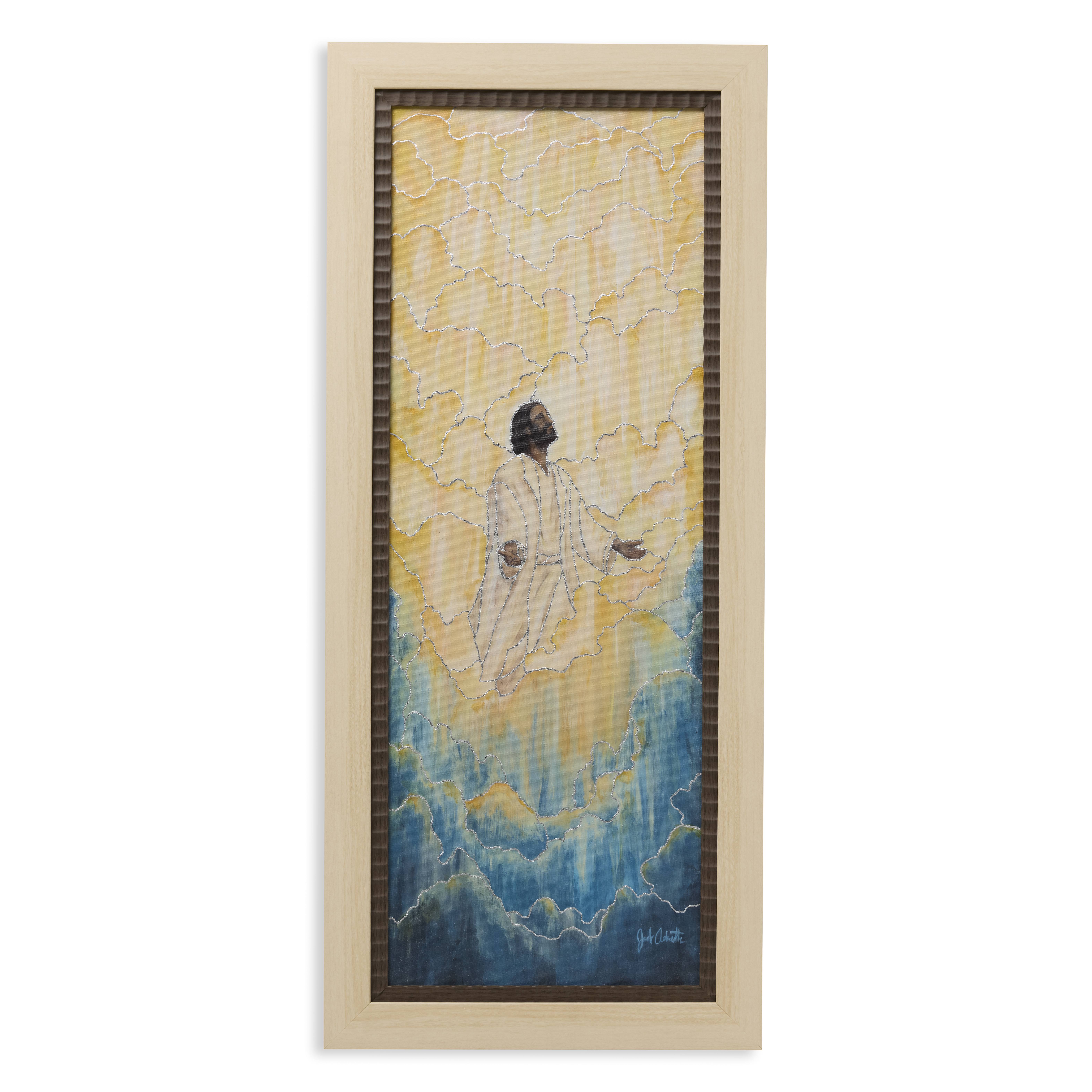 I Ascend Unto My Father (34x15 Framed Canvas)