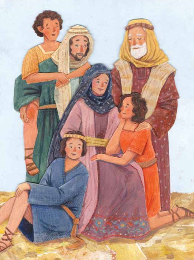 The Family of Lehi and Sariah 12 Piece Tray Puzzle, , large image number 2