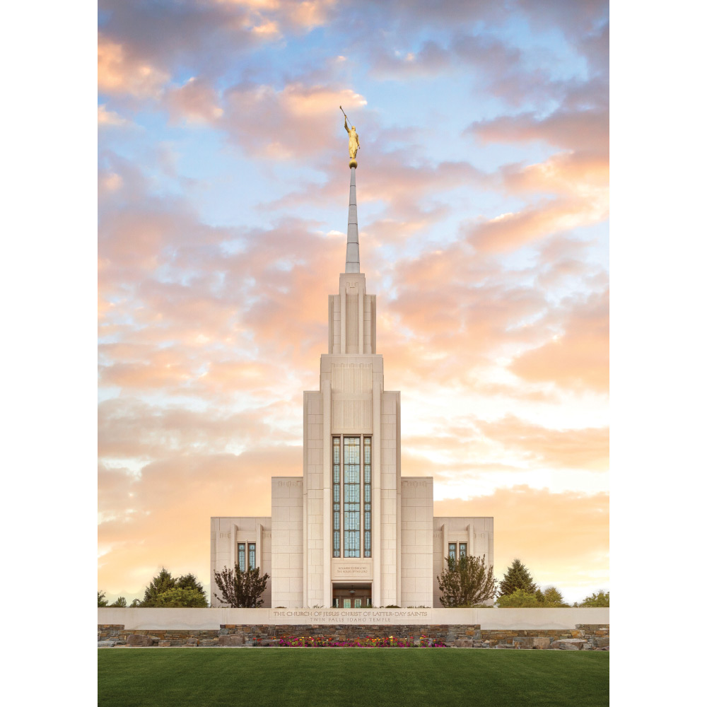 Twin Falls Idaho Temple - Summer Peace Print (5x7) 