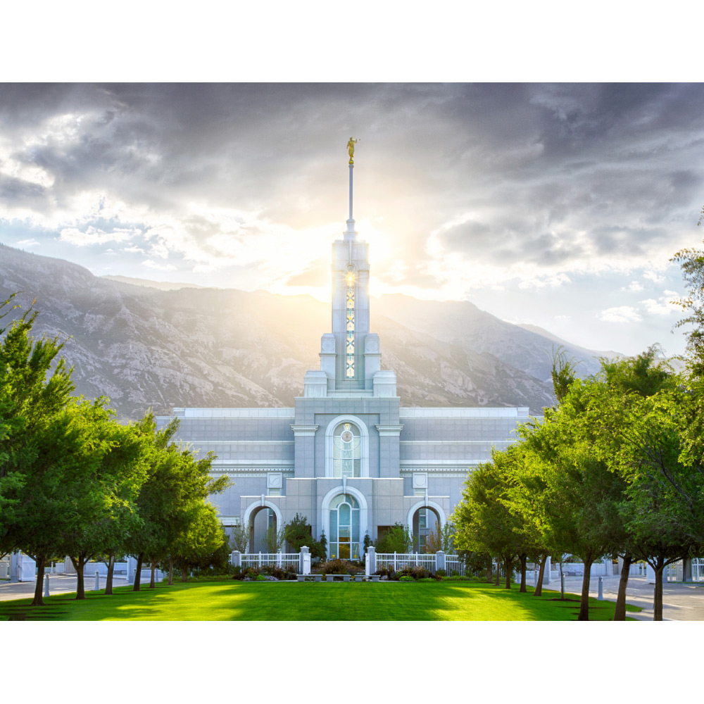 Mt. Timpanogos Utah Temple - Morning Sun Print  