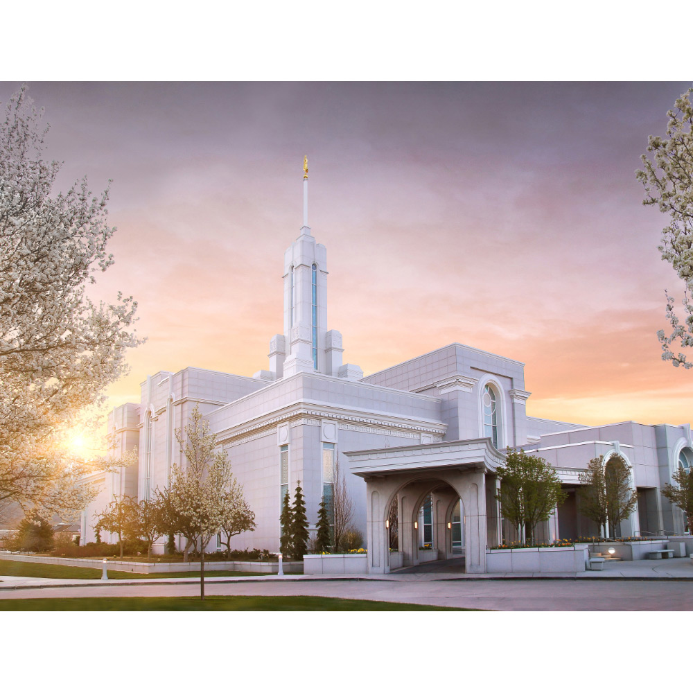 Mt. Timpanogos Utah Temple - Spring Morning Print