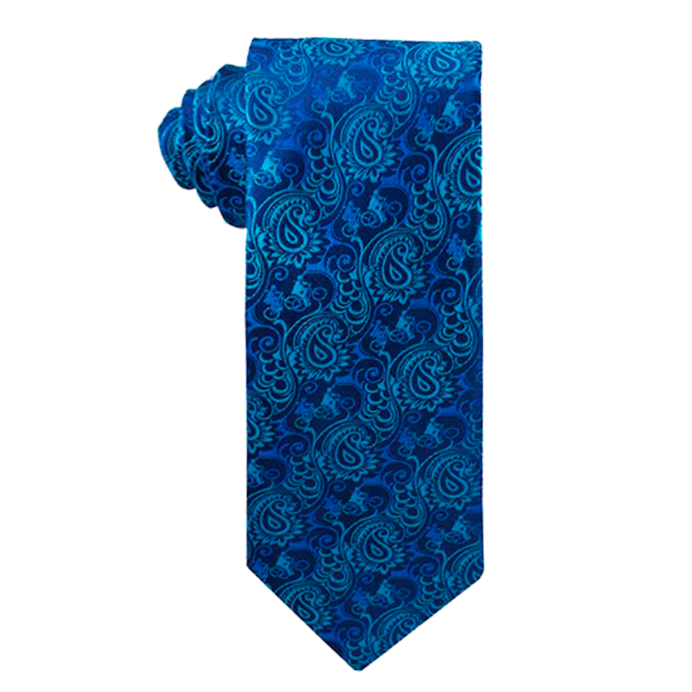 Men's Aqua Blue Missionaries on Bikes Necktie