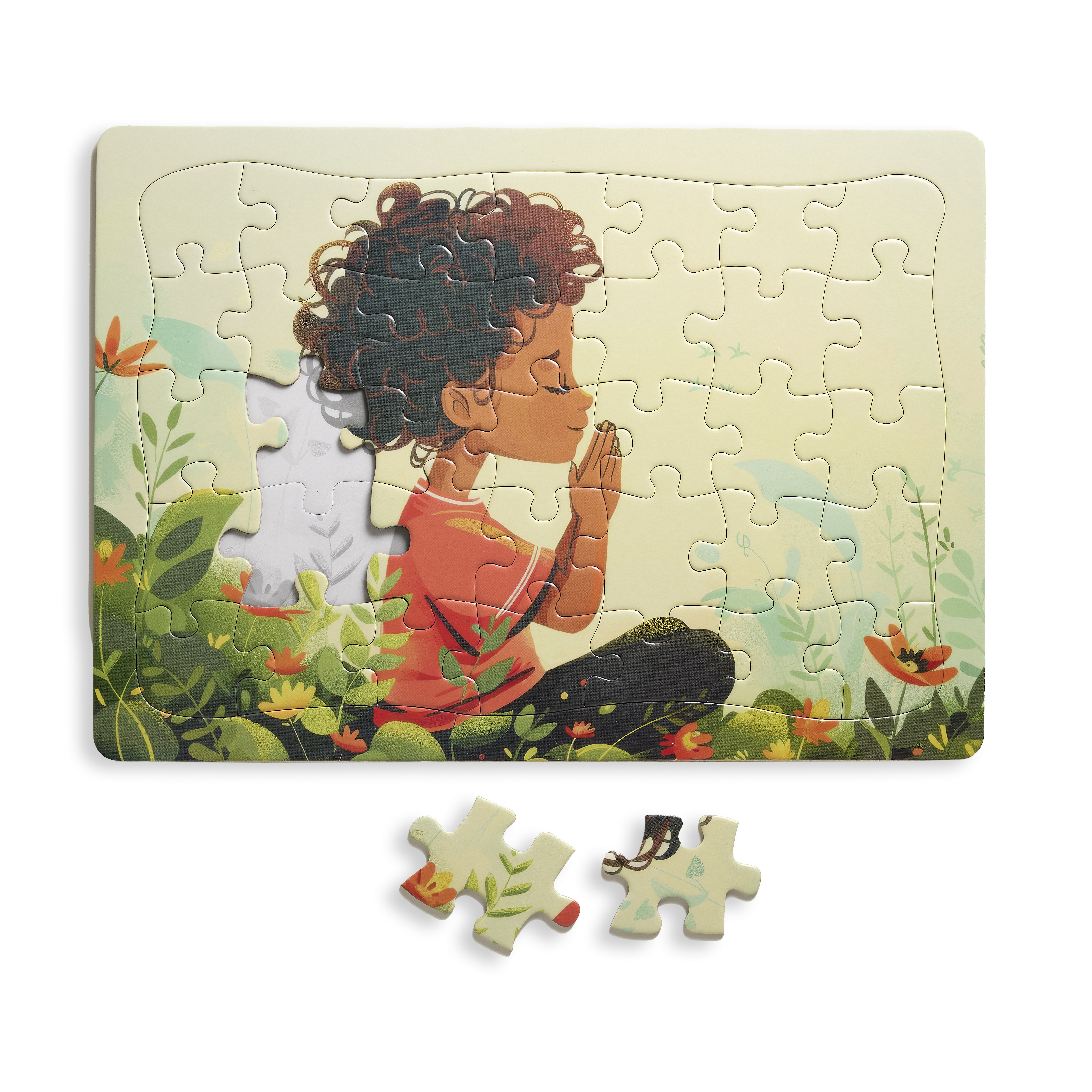 A Child's Prayer Girl 35 Piece Tray Puzzle