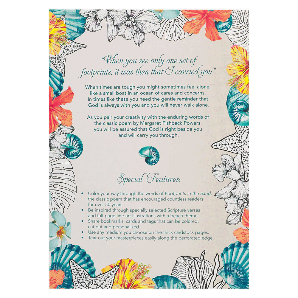 Footprints in the Sand Coloring Book, , large image number 7