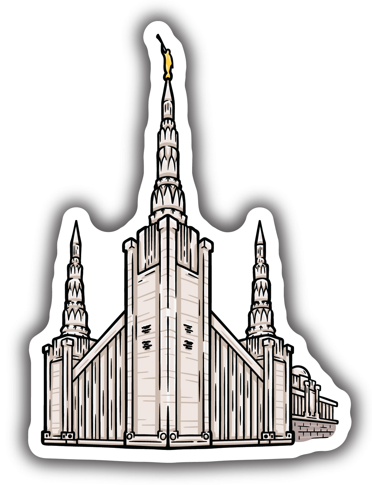 Sticker Portland Temple