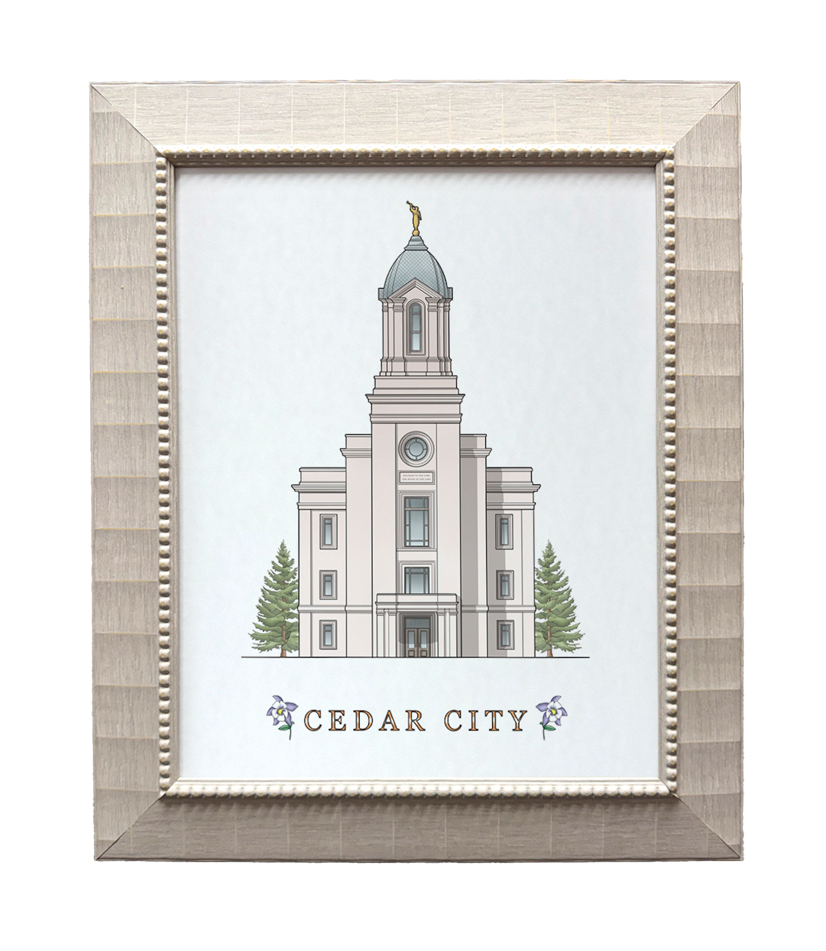 Cedar City Utah Temple (15x18 Framed Paper Print)