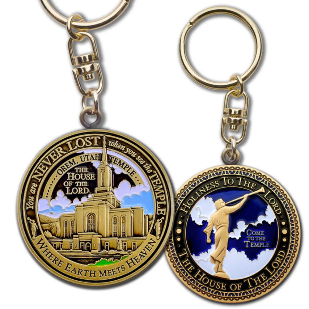 Orem Utah Temple Keychain, , large image number 2