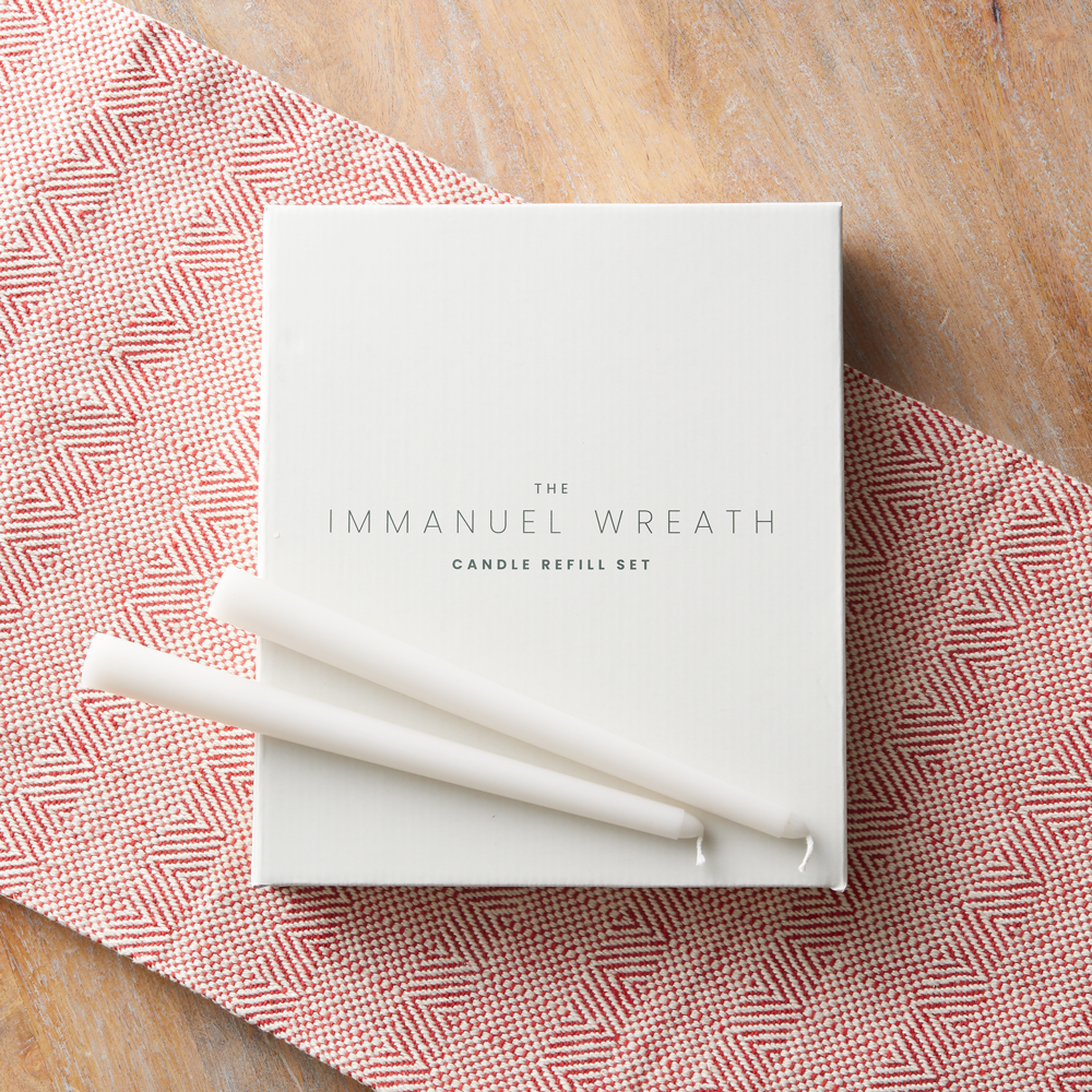 Immanuel Wreath Candle Refill Set