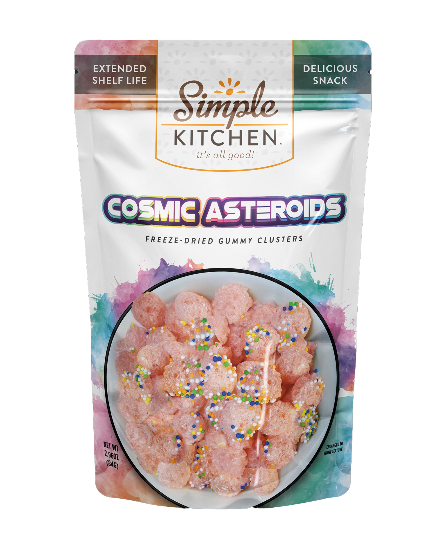 Simple Kitchen Cosmic Asteroids (Freeze-Dried Gummy Clusters) Single Pouch