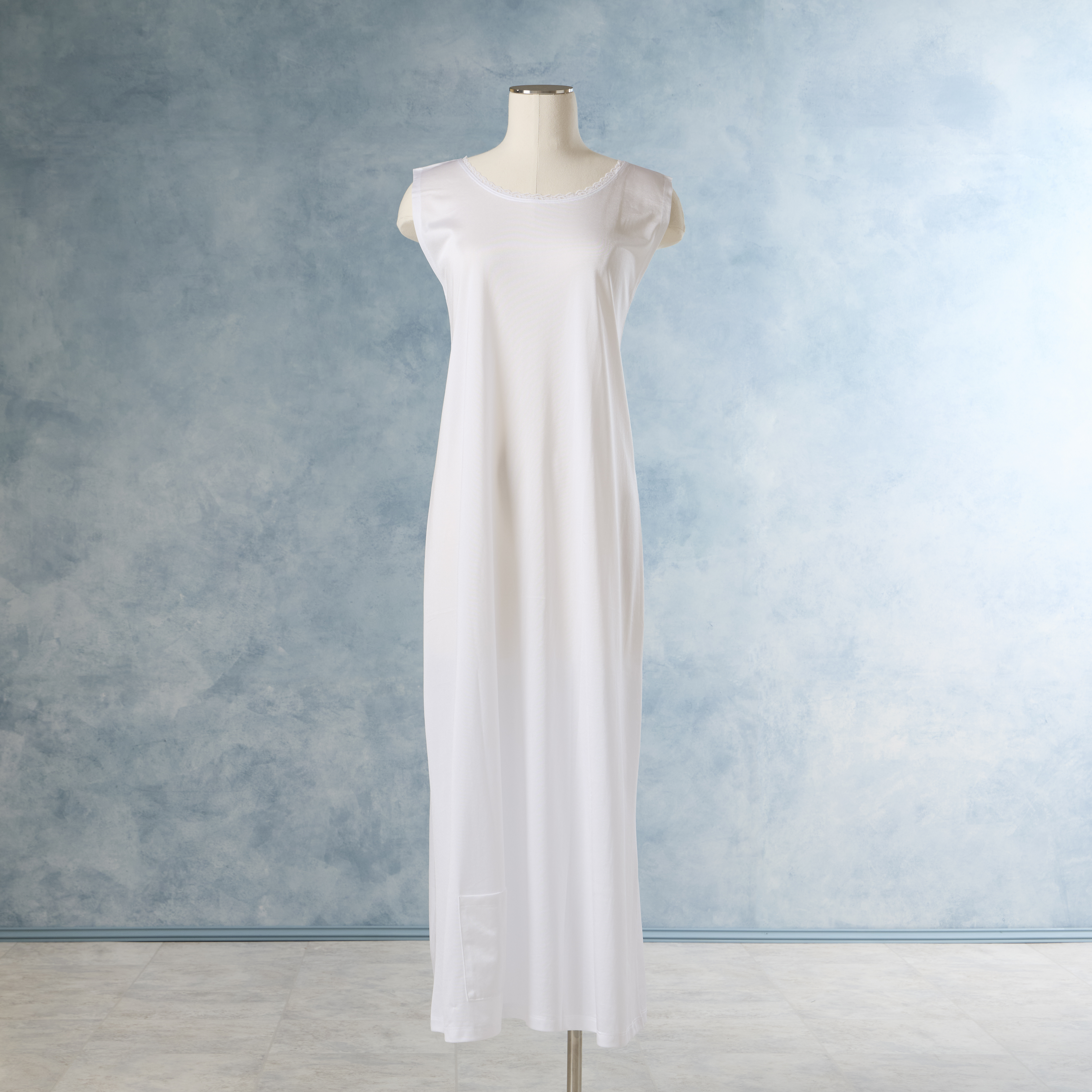 Nylon Cap Sleeve Temple Dress Slip