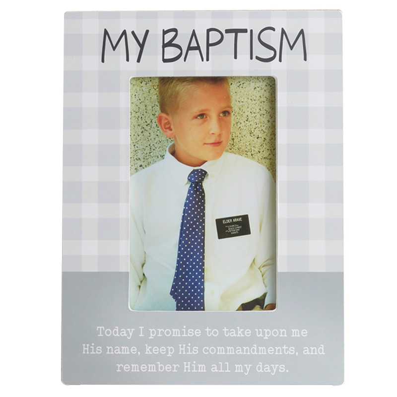 My Baptism Gingham Frame, , large image number 1