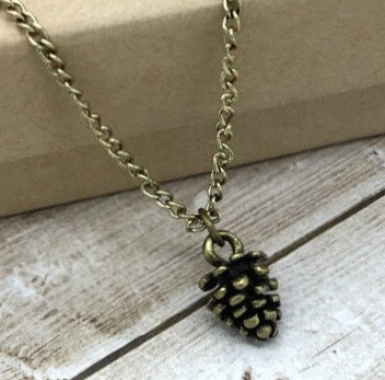 Imagine Pine Cone Necklace, , large