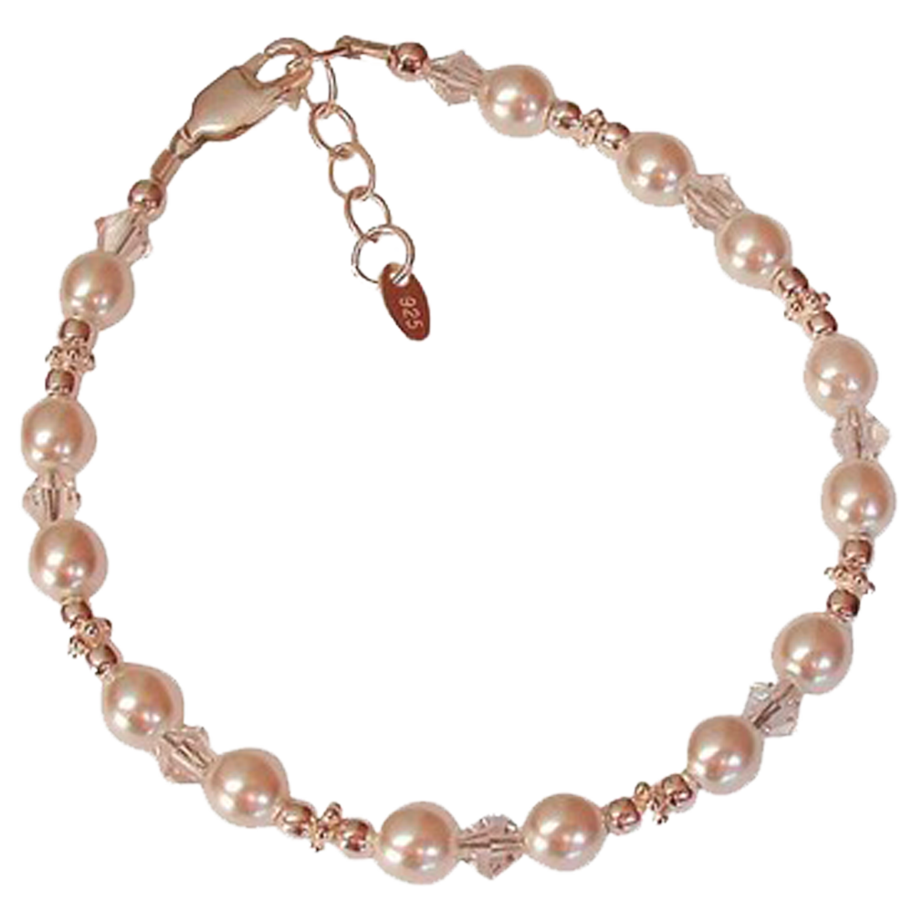 Baptism Bracelet (Pearl Crystal)