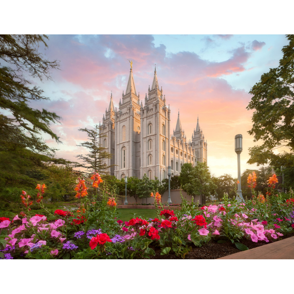 Salt Lake City Utah Temple - Summer Glow Print