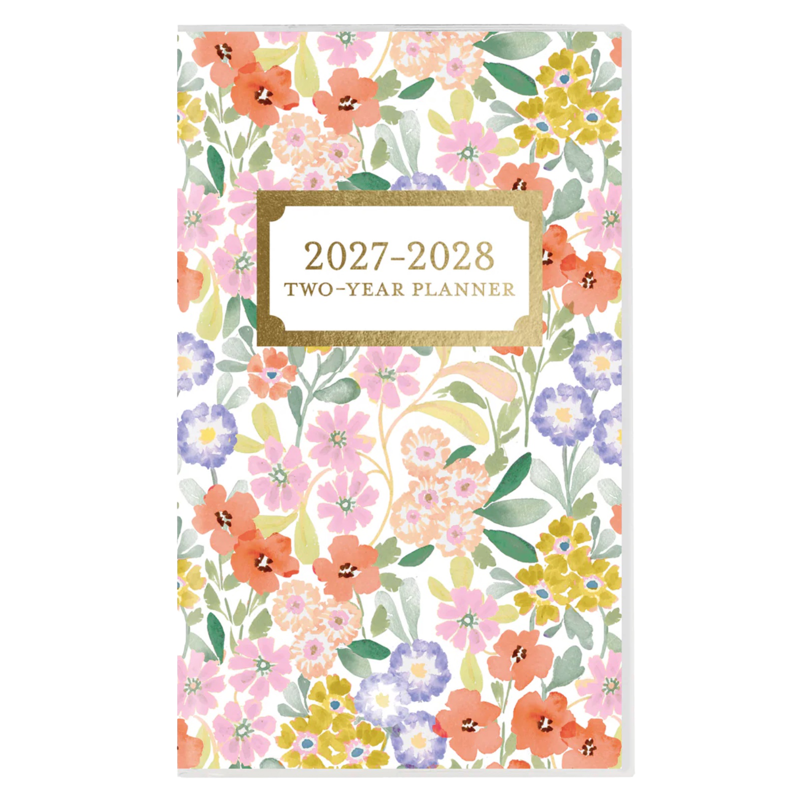 2027 Happy Floral 2-Year Pocket Planner, , large image number 0