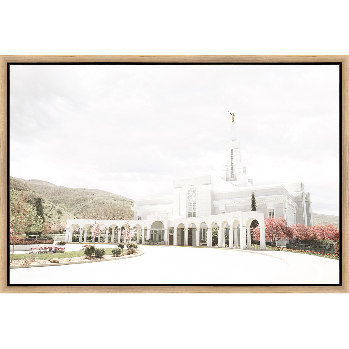 Sweet is the Work, Bountiful Temple (31.5x21.5 Framed Canvas)
