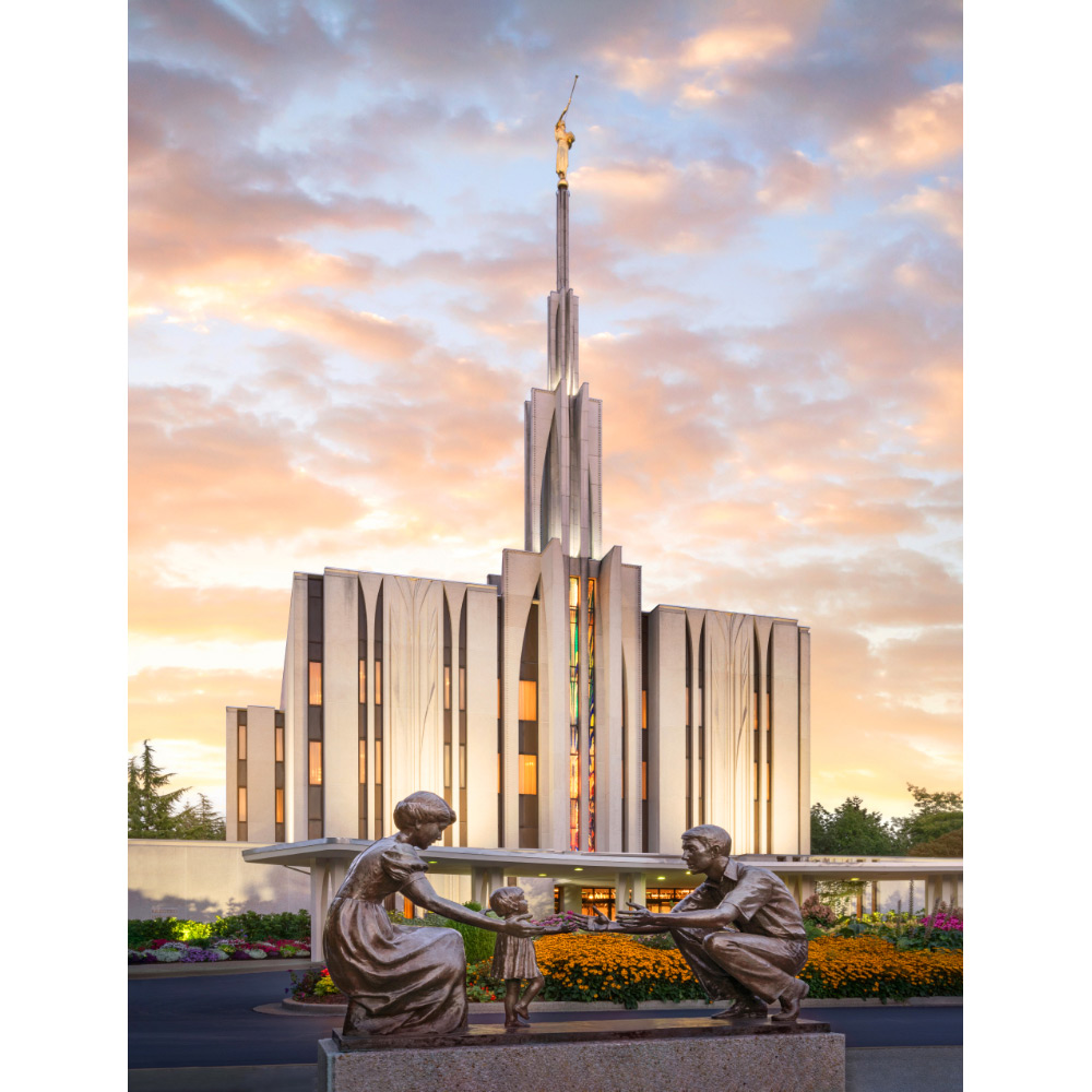 Seattle Washington Temple - Together Forever Print 