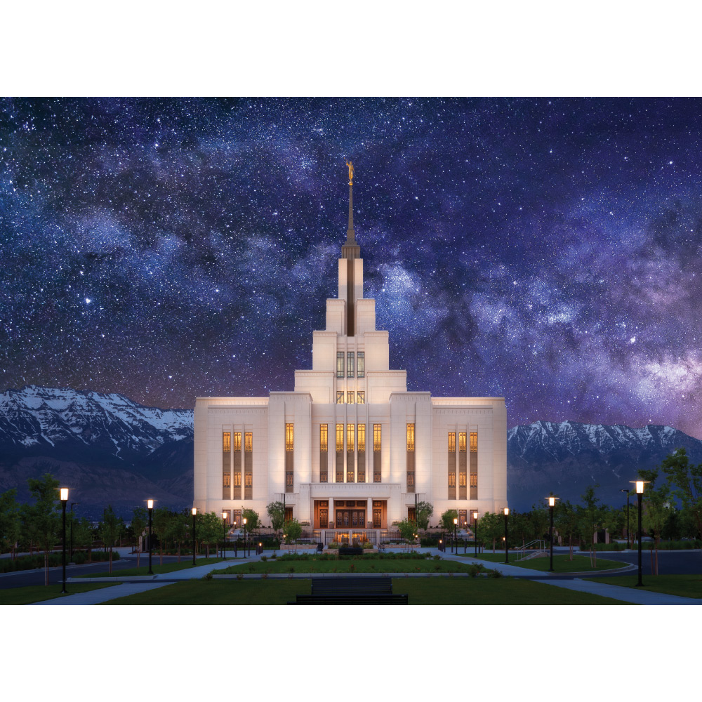 Saratoga Springs Utah Temple - For Eternity Print 