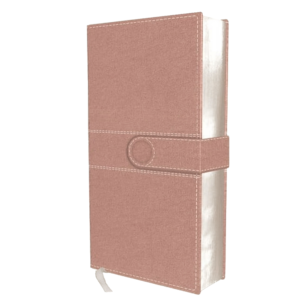NIV Pocket Thinline Leather Bible Snap Close Pink, , large image number 4